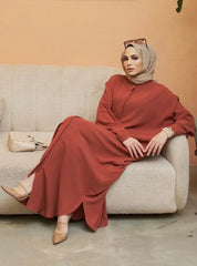 Muslim Abaya with Batwing Sleeves - Southeast Asia Fashion