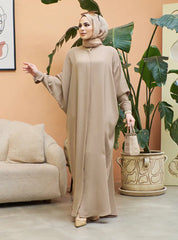 Muslim Abaya with Batwing Sleeves - Southeast Asia Fashion