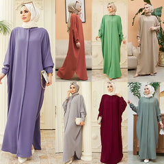 Muslim Abaya with Batwing Sleeves - Southeast Asia Fashion