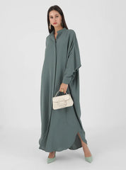 Muslim Abaya with Batwing Sleeves - Southeast Asia Fashion
