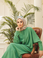 Muslim Abaya with Batwing Sleeves - Southeast Asia Fashion